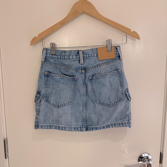 Denim Forum The '90s Cargo Mini Denim Skirt (Size 23) - Picture 7 of 7